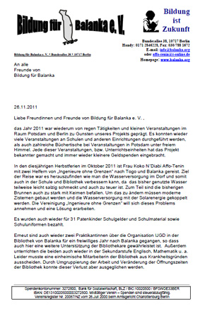 BiBa Rundschreiben 2011